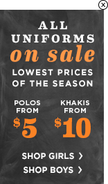 All Uniforms on Sale