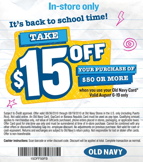 Old Navy Credit Card Payment Address