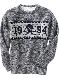 Boys Skull-and-Crossbones Sweaters