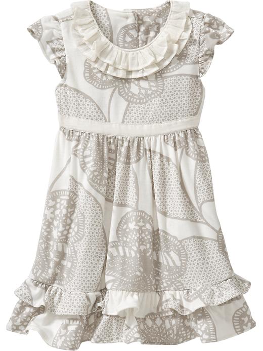 Old Navy Printed Jersey Ruffle Dresses For Baby