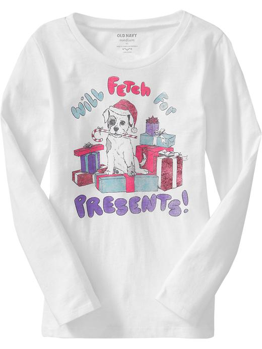 Old Navy Girls Holiday Graphic Tees