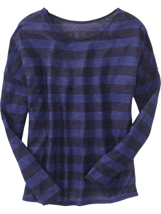 Old Navy Womens Drawstring Raglan Sleeve Jersey Top