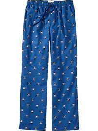 Men's Printed Poplin Sleep Pants