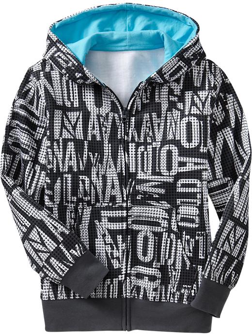 Old Navy Boys Printed Techno Hoodies With Hb3 Technology