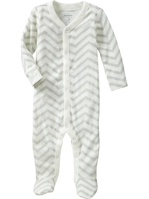 Old Navy Printed Footed One Pieces For Baby