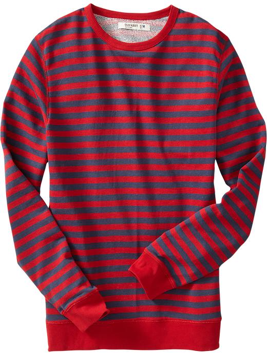 Old Navy Mens Striped Crew-Neck Sweaters