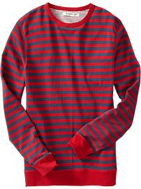 Men's Striped Crew-Neck Sweaters