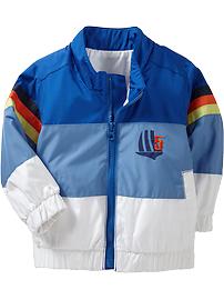 Color-Blocked Windbreakers for Baby