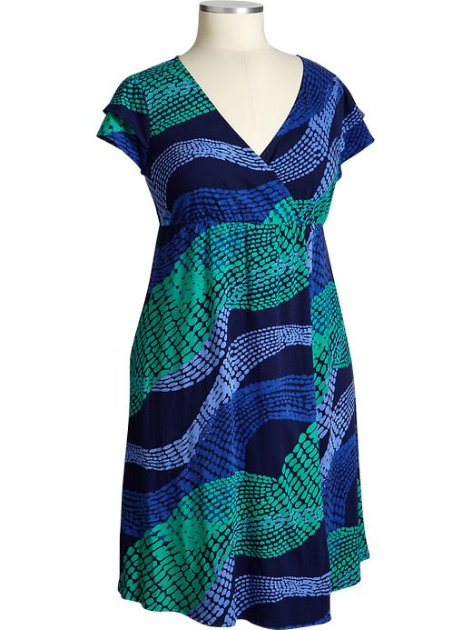 Women's Plus Flutter Sleeve Jersey Dresses