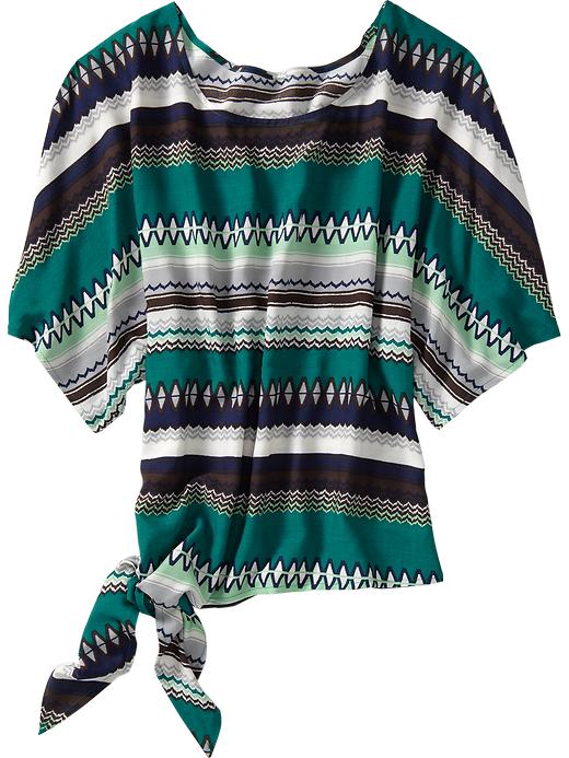 Old Navy Women's Printed Side Tie Tops
