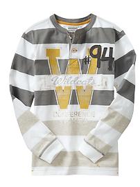 Boys Graphic-Applique Henleys