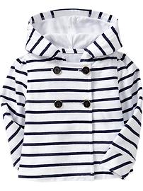 Striped Hooded Jackets for Baby