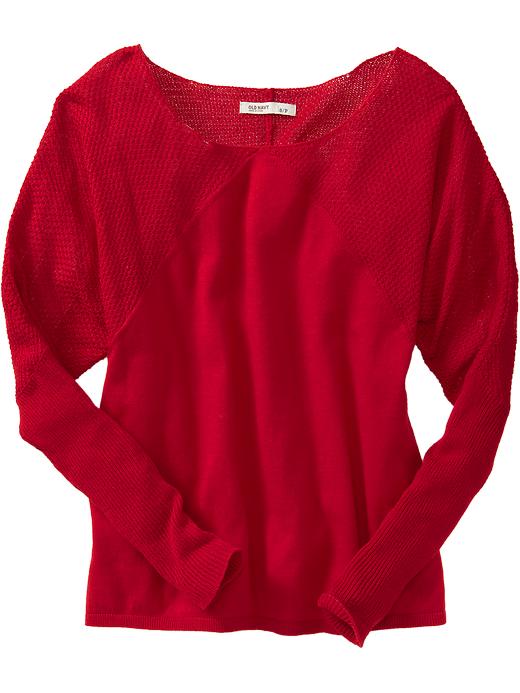Old Navy Womens Mixed Gauge Dolman Sleeve Sweater