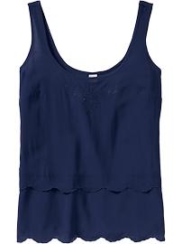 Women's Scallop-Tiered Tops