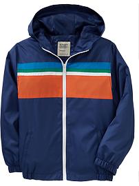 Boys Color-Blocked Windbreakers