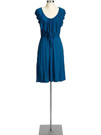 Women's Ruffle-Front Jersey Dresses