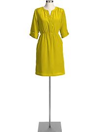 Women's Charmeuse Tab-Sleeve  Dresses