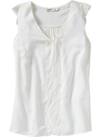Women's Scalloped-Ruffle Tops