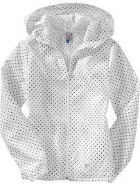 Girls Active Polka-Dot Running Jackets