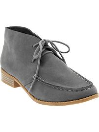 Women's Faux-Suede Chukka Boots