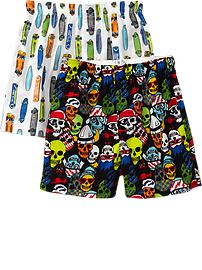 Boys Patterned Boxer 2-Packs