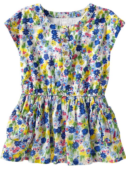 Old Navy Floral Drop Waist Dresses For Baby