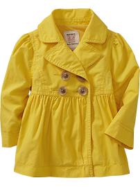 Babydoll Trench Coats for Baby