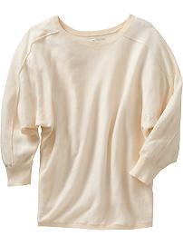 Women's Seamed Crew-Neck Pullovers