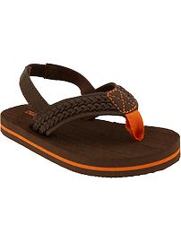 Faux-Leather Flip-Flops for Baby