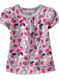 Printed Crew-Neck Tees for Baby