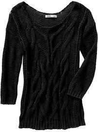 Women's Open Cable-Knit Sweaters