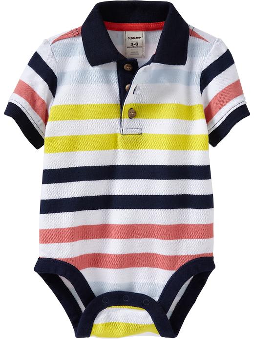 Old Navy Pique Polo Bodysuits For Baby