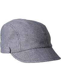 Women's Button-Trim Riding Caps