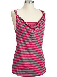 Maternity Striped Nursing Tanks
