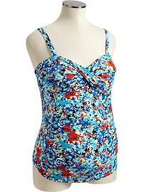 Maternity Twisted Tankini Tops