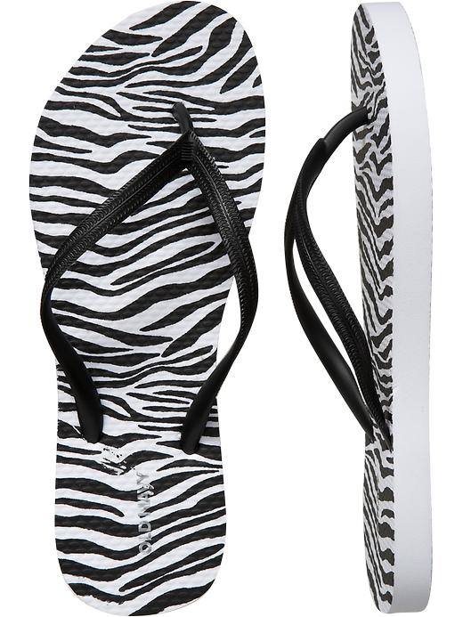 Old Navy Womens Printed Flip Flops