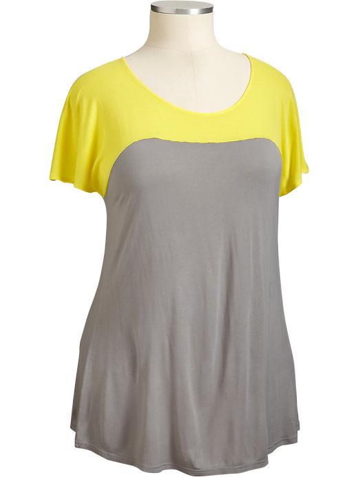 Old Navy Women's Plus Color Block Flutter Tops
