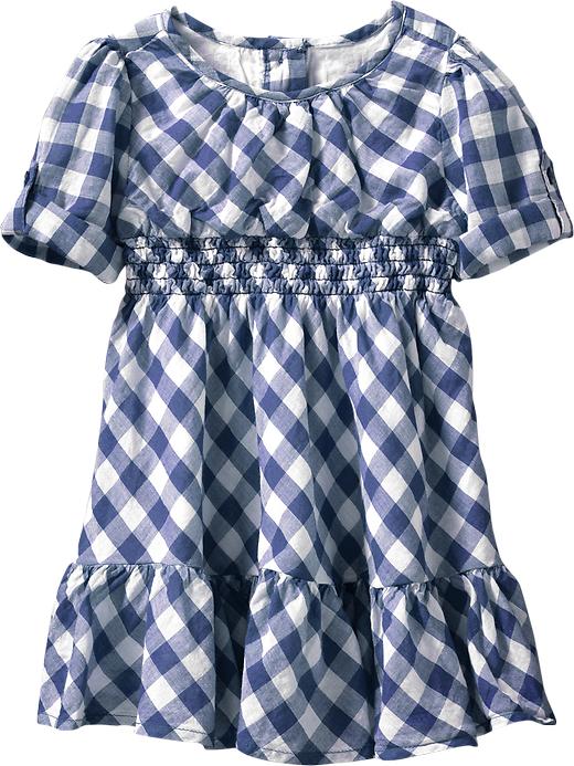 Old Navy Smocked Ruffle Gingham Dresses For Baby