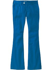 Women's Colored Slim Flare Jeans