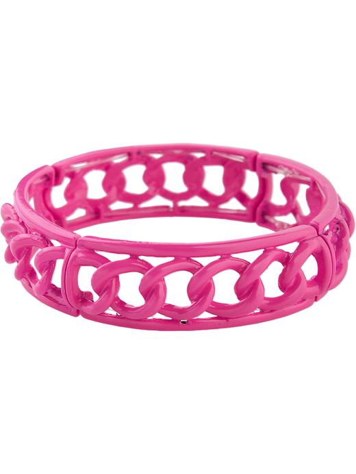Old Navy Women s Enamel Chain Stretch Bracelets