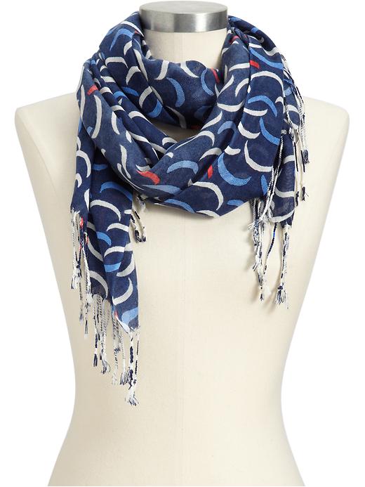 Old Navy Womens Lightweight Crescent Print Scarf