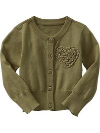 Tulle-Heart Cardigans for Baby