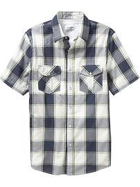 Men's Double-Pocket Western Shirts
