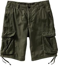 Men's Linen Tie-Leg Cargo Shorts (10")