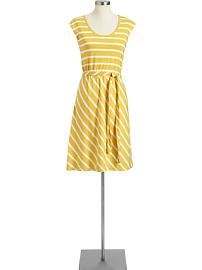 Women's Belted Cap-Sleeve Dresses