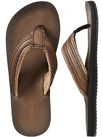 Men's Leather Flip-Flops