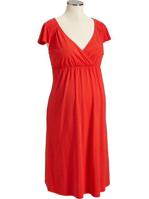 Old Navy Maternity Cross Front Flutter Sleeve Dresses maternity fashion