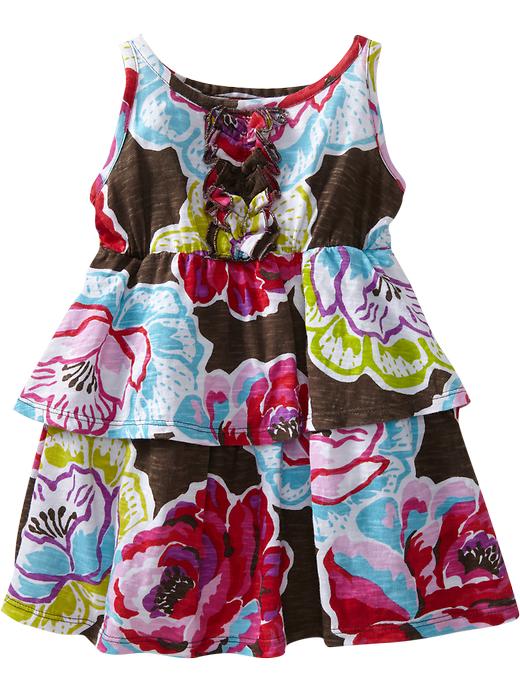 Old Navy Tiered Ruffle Jersey Dresses For Baby