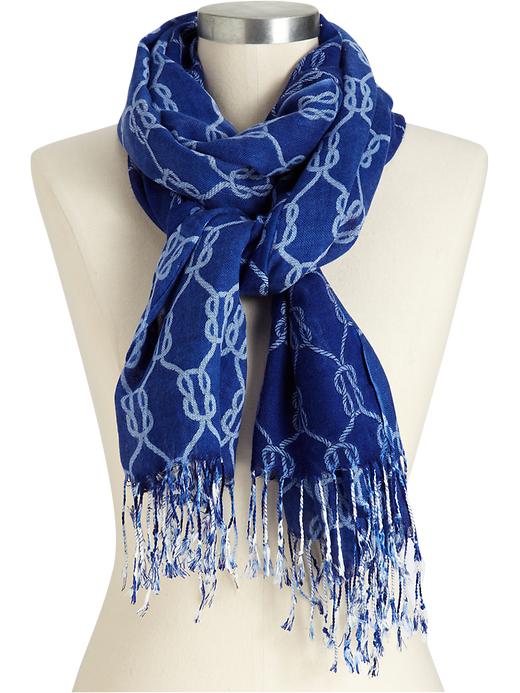 Old Navy Womens Lightweight Rope Print Scarf