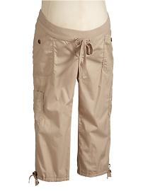 Maternity Low-Rise Cargo Capris